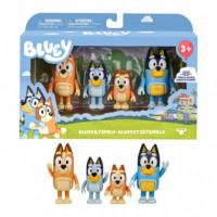 Pack Bluey 4 Figuras  FAMOSA SOFTIES