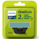PHILIPS Oneblade QP225/50 - Recambio Antifricción (pack de 2)