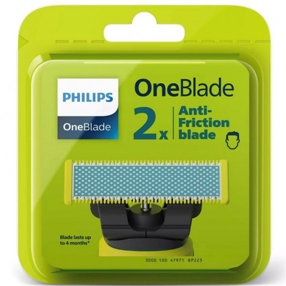 PHILIPS Oneblade QP225/50 - Recambio Antifricción (pack de 2)