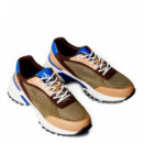 Zapatillas de Piel y Malla Transpirables  CALVIN KLEIN