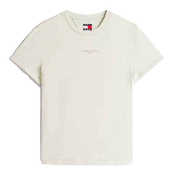 Camiseta de Cuello Redondo con Logo Lineal  TOMMY HILFIGER