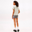 Camiseta de Cuello Redondo con Logo Lineal  TOMMY HILFIGER