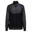 KARL LAGERFELD - Sequin Top - 999 - A4W11020/999