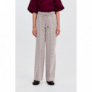 Pantalones Mujer Pantalón CKS Bliss White Dark