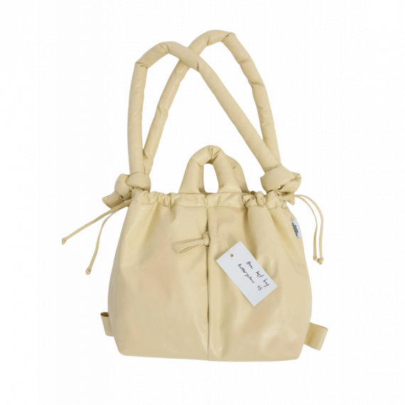 OLEND Bolsos Bolso Mochila ölend Ona Vegan Leather Butter Yellow