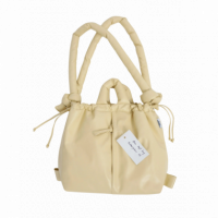 OLEND Bolsos Bolso Mochila ölend Ona Vegan Leather Butter Yellow