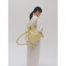 OLEND Bolsos Bolso Mochila ölend Ona Vegan Leather Butter Yellow