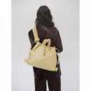 OLEND Bolsos Bolso Mochila ölend Ona Vegan Leather Butter Yellow