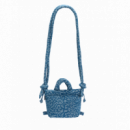 OLEND Bolsos Bolso ölend Microona Soft Bag Denim Leopard