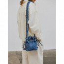 OLEND Bolsos Bolso ölend Microona Soft Bag Denim Leopard