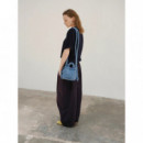 OLEND Bolsos Bolso ölend Microona Soft Bag Denim Leopard