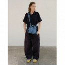 OLEND Bolsos Bolso ölend Microona Soft Bag Denim Leopard