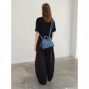 OLEND Bolsos Bolso ölend Microona Soft Bag Denim Leopard