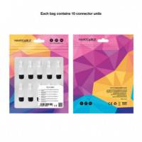 Conector Bolsa 10UD RJ45 NANOCABLE CAT6A Utp Autocrimpable