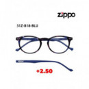 ZIPPO Gafas de Lectura +2.50 31Z-B18-BLU250