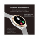 KSIX Reloj Smartwatch Lyra Plata  Monitor de Sueño, Llamadas.notificaciones,ritmo Cardiaco,oximetro