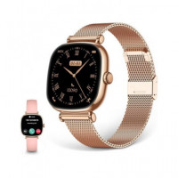 KSIX Reloj Smartwatch Iria Rosa Monitor de Sueño, Llamadas.notificaciones,ritmo Cardiaco,oximetro