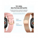 KSIX Reloj Smartwatch Iria Rosa Monitor de Sueño, Llamadas.notificaciones,ritmo Cardiaco,oximetro