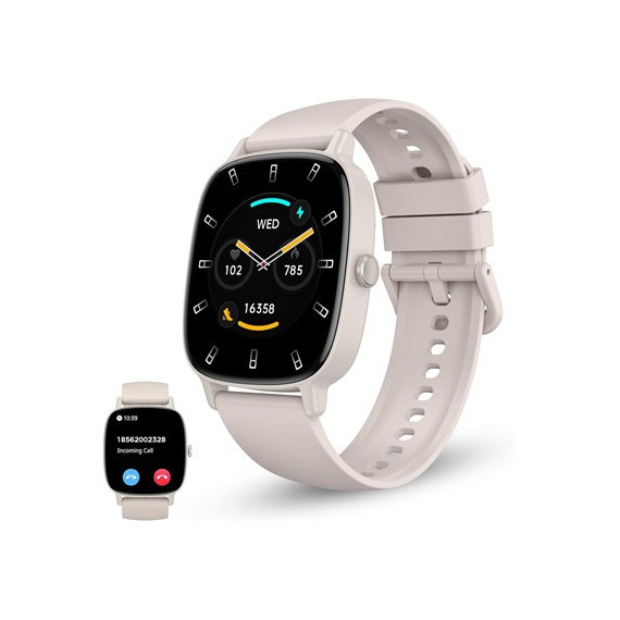 KSIX Reloj Smartwatch Pulse  Beig Llamadas Notificaciones Oximetro