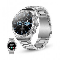 KSIX Reloj Smartwatch Elite Plateado ,llamadas Notificaciones,resistente Al Agua IP67