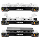 Cocina de Gas Portátil con Plancha Doble Cartucho AIRMEC 2 Fuegos