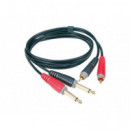 Cable KLOTZ 2 Rca - 2 Jack Mono 6 Metros