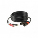 Cable KLOTZ 2 RCA-2 Xlr Macho 1 Mt