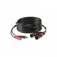 Cable KLOTZ 2 RCA-2 Xlr Macho 1 Mt