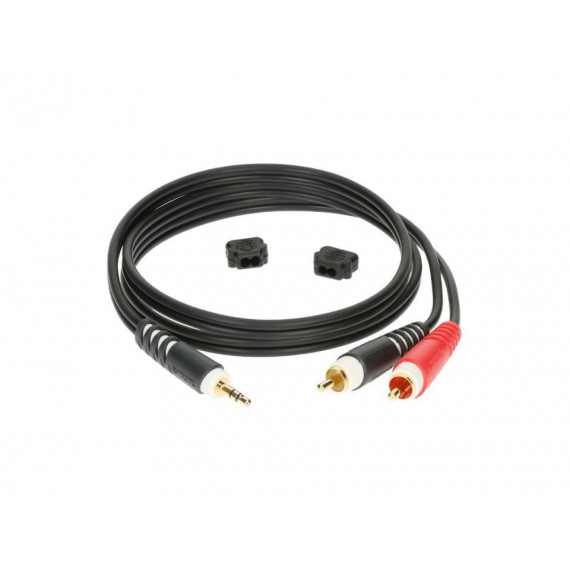 Cable KLOTZ Mini Jack St - 2 Rca 6 Mt