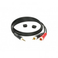 Cable KLOTZ Mini Jack St - 2 Rca 6 Mt