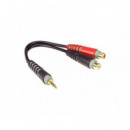 Cable KLOTZ Adap.mini Jack St - 2 Rca Hembra