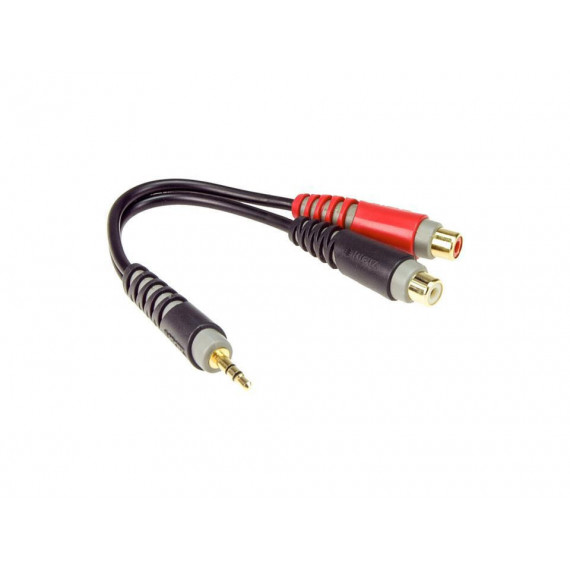 Cable KLOTZ Adap.mini Jack St - 2 Rca Hembra