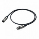 Cable Microfono PROEL Xlr Macho Xlr Hembra 1 Metro