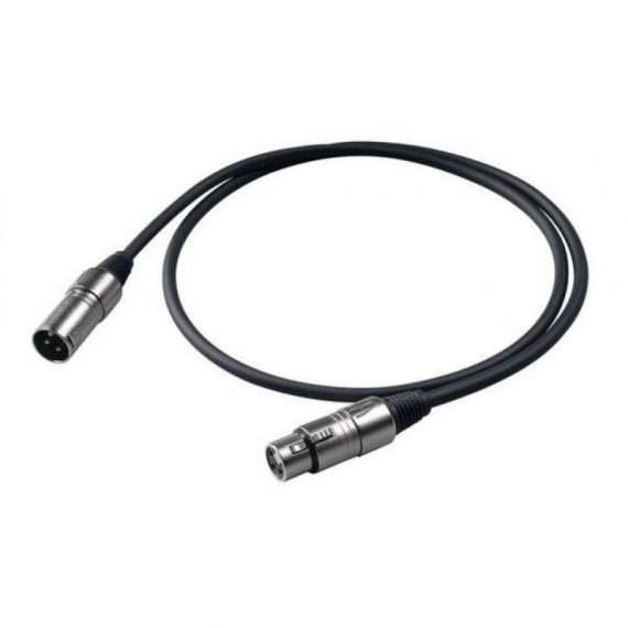 Cable Microfono PROEL Xlr Macho Xlr Hembra 1 Metro