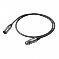 Cable Microfono PROEL Xlr Macho Xlr Hembra 1 Metro
