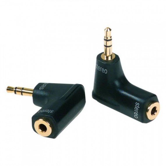 Adaptador Dh Jack 3.5MM Hembra Acodado a Jack 3.5M  DIE HARD