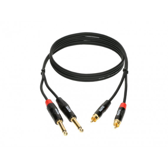 Cable KLOTZ 2 Rca - 2 Jack Mono 3 Metros Pro Cable