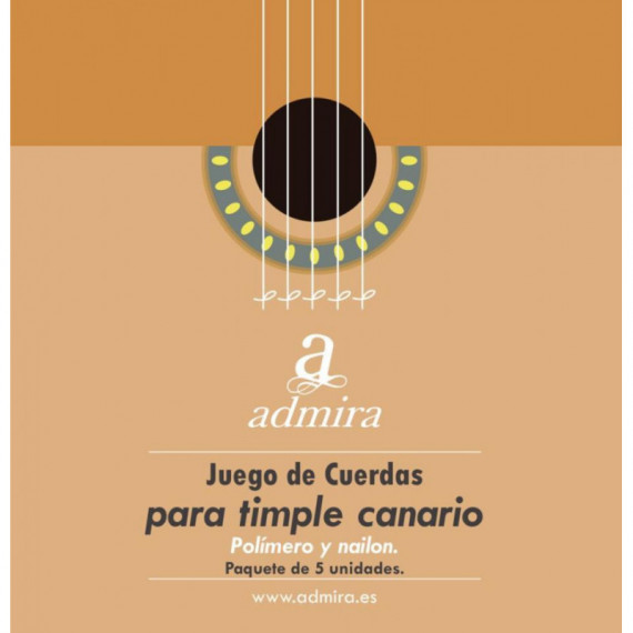 Juego Cuerdas ADMIRA Timple Soprano Polímetro y Na