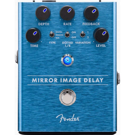 Pedal FENDER Delay Mirror Image Aluminio Azul