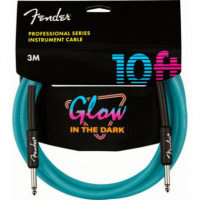 Cable FENDER Jack Jack 3 Metros Azul Glow