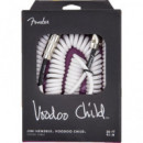 Cable FENDER Jack Jack 9M Blanco Jimi Hendrix Vood