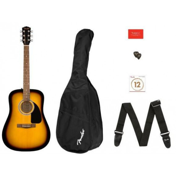 Pack Guitarra FENDER Acustica FA-115 Ii Dreadnough
