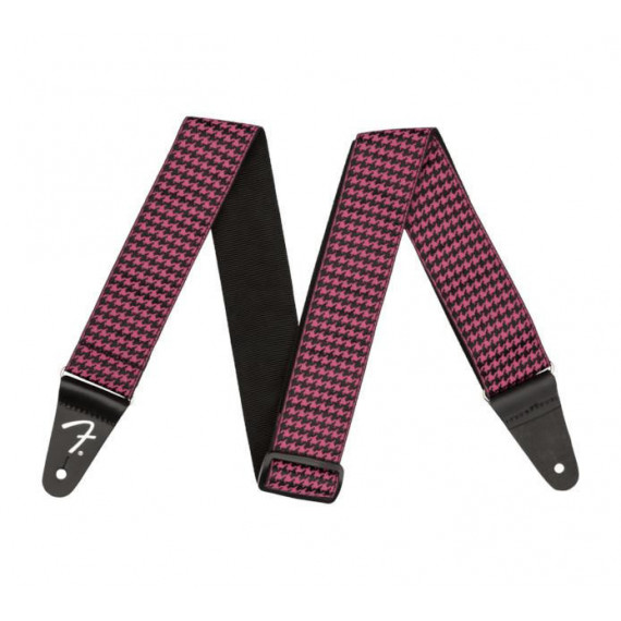 Correa FENDER Houndstooth Jacquard 2P Strap Pink