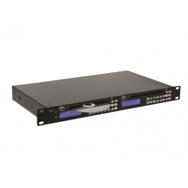 Lector CD OMNITRONIC Doble CD USB 1 Unidad Rack