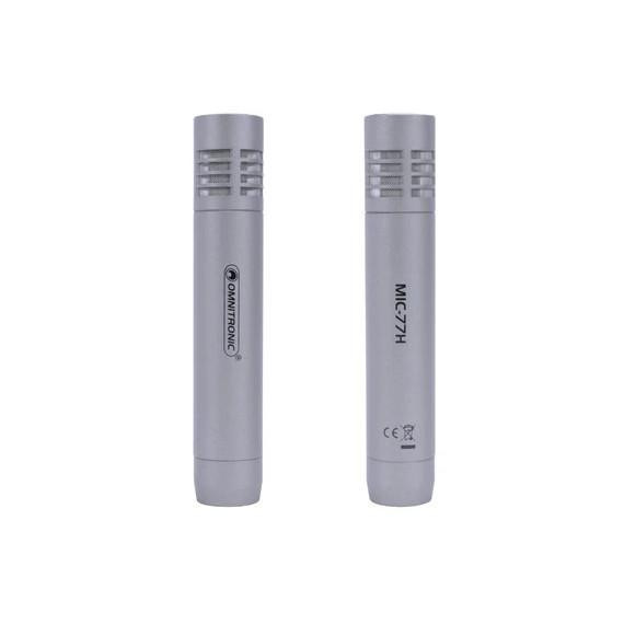 Microfono OMNITRONIC Set 2 Pc Condensador Bateria