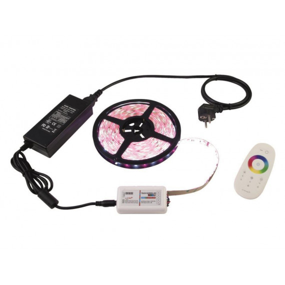 Tira Led EUROLITE 300 Led 5MT Rgbw 12V +fuente +ma