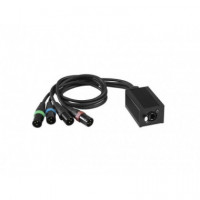 Adaptador EUROLITE 4CH Xlr Macho a RJ45 Dmx