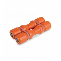 Shaker Lp Duoshake Naranja 16.5 Cm para Directo  LATIN PERCUSION