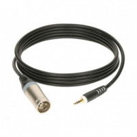 Cable KLOTZ Xlr Macho a Mini Jack Stereo 3 Metros