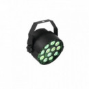 Parcan EUROLITE Rgb 12 X 3 W Dmx 17º , Programa,so